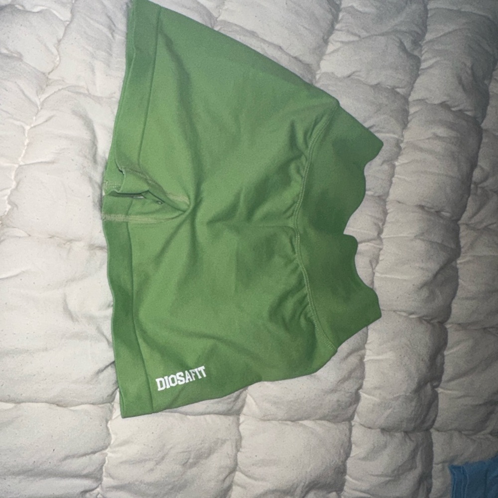 Women's Green Athletic Shorts